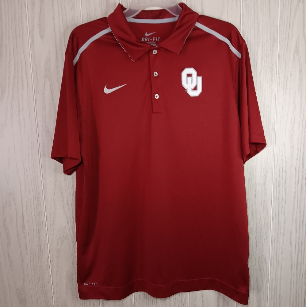 Nike large Oklahoma University polo